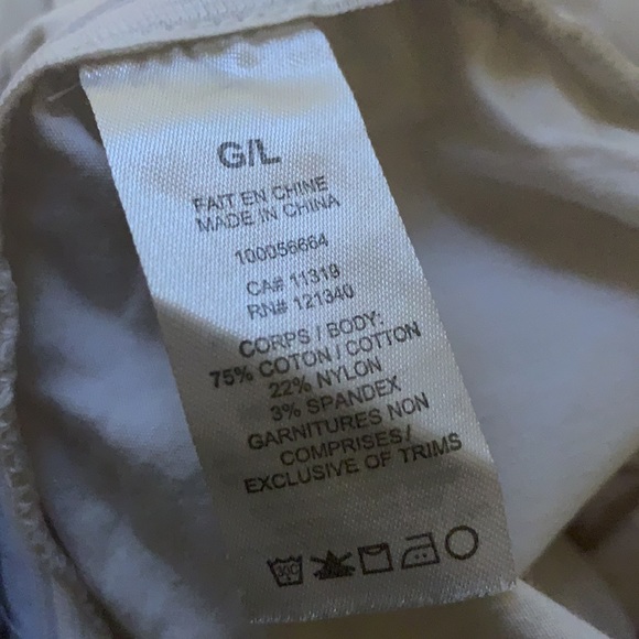 Dynamite Cropped White Sleeve Poplin Blouse - Picture 7 of 7